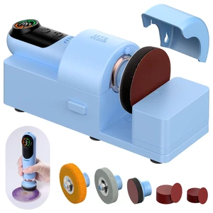 4-in-1 Electric Resin Sanders and Polisher, Compact & Efficient | 2000mAh*2 Large Battery Capacity, Powerful 3-Speed, LCD Display, Lightweight for Resin Grinding, Glass, Metal, Jade,etc 4-in-1 Electric Resin Sanders and Polisher, Compact & Efficient | 2000mAh*2 Large Battery Capacity, Powerful 3-Speed, LCD Display, Lightweight for Resin Grinding, Glass, Metal, Jade,etc