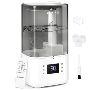 6L Warm&Cool Mist Humidifier, Humidistat, Auto Mode, Remote,Timer | 60H runtime, quiet sleep mode, top-fill design,easy-clean tank, timerUltrasonic Humidifier for Bedroom,Plants,Nursery 6L Warm&Cool Mist Humidifier, Humidistat, Auto Mode, Remote,Timer | 60H runtime, quiet sleep mode, top-fill design,easy-clean tank, timerUltrasonic Humidifier for Bedroom,Plants,Nursery