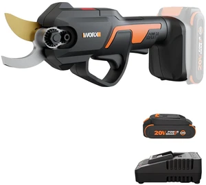 Cordless Pruning Shear, 20V Powered Lopper, WG330 | Titanium coated blade; long-life brushless motor; 1-inch cutting range; 2.0A battery & charger for yard work Cordless Pruning Shear, 20V Powered Lopper, WG330 | Titanium coated blade; long-life brushless motor; 1-inch cutting range; 2.0A battery & charger for yard work