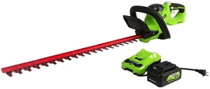 24V 22" Cordless Laser Cut Hedge Trimmer, 4.0Ah USB Battery and Charger Included 24V 22" Cordless Laser Cut Hedge Trimmer, 4.0Ah USB Battery and Charger Included