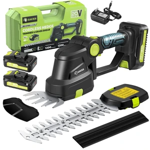 20V Cordless Hedge Trimmer,2 in 1 Bush Trimmer with 2 Battery | Electric Shrub Trimmer Grass Shears , Handheld Grass Cutter,Hedge Shear with Rechargeable Battery and Charger for Garden Law 20V Cordless Hedge Trimmer,2 in 1 Bush Trimmer with 2 Battery | Electric Shrub Trimmer Grass Shears , Handheld Grass Cutter,Hedge Shear with Rechargeable Battery and Charger for Garden Law