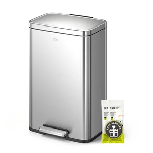 Madison Brushed Stainless Steel 13.2 Gal/50L Kitchen Step Trash Can or Recycling Bin, Removable Inner Liner, Soft Close Lid, Fingerprint Resistant Finish Madison Brushed Stainless Steel 13.2 Gal/50L Kitchen Step Trash Can or Recycling Bin, Removable Inner Liner, Soft Close Lid, Fingerprint Resistant Finish