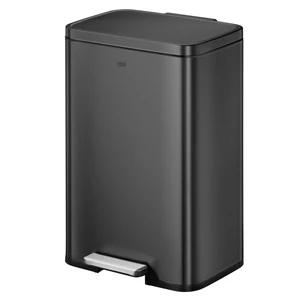 Madison Matte Black Stainless Steel 13.2 Gal/50L Kitchen Step Trash Can or Recycling Bin, Removable Inner Liner, Soft Close Lid, Fingerprint Resistant Finish Madison Matte Black Stainless Steel 13.2 Gal/50L Kitchen Step Trash Can or Recycling Bin, Removable Inner Liner, Soft Close Lid, Fingerprint Resistant Finish