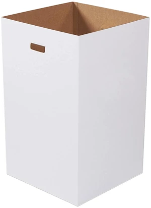 40 Gallon 18" L x 18" W x 30" H 10-Pack Cardboard Trash Cans and Recycling Bins, Reusable or Disposable Pop Up Garbage Boxes for Parties, Outdoor Events, Heavy Duty, Plain 40 Gallon 18" L x 18" W x 30" H 10-Pack Cardboard Trash Cans and Recycling Bins, Reusable or Disposable Pop Up Garbage Boxes for Parties, Outdoor Events, Heavy Duty, Plain