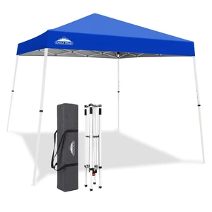 10x10 Slant Leg Pop Up Canopy Tent, Blue | PeakPush Center Lock, Easy 1 Person Setup Pop Up Tent, Portable Sports & Camping Shelter, 10x10 Base 8x8 Top, Carry Bag 10x10 Slant Leg Pop Up Canopy Tent, Blue | PeakPush Center Lock, Easy 1 Person Setup Pop Up Tent, Portable Sports & Camping Shelter, 10x10 Base 8x8 Top, Carry Bag