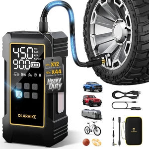 12000mAh Heavy Duty Tire Inflator Portable Air Compressor | Powerful, 7X Faster, 150PSI, Dual Power 12V&Cordless, For Car Tires, Pickup Trucks, Jeeps, SUVs & RVs, Digital Pressure Gauge 12000mAh Heavy Duty Tire Inflator Portable Air Compressor | Powerful, 7X Faster, 150PSI, Dual Power 12V&Cordless, For Car Tires, Pickup Trucks, Jeeps, SUVs & RVs, Digital Pressure Gauge