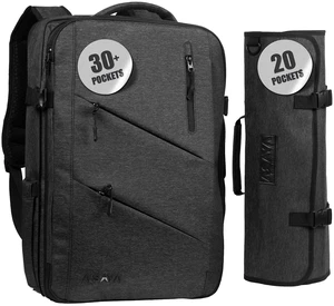 Chef Knife Backpack with 20-Pocket Knife Roll Bag - Over 30 Storage Pockets Chef Bag, Professional Backpack for Chefs and Culinary Students Knives Not Included (Black) Chef Knife Backpack with 20-Pocket Knife Roll Bag - Over 30 Storage Pockets Chef Bag, Professional Backpack for Chefs and Culinary Students Knives Not Included (Black)