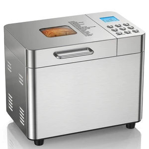 2LB Bread Maker, 17 in 1 Automatic Stainless Steel Bread Machine | Non-stick, Beginner-Friendly Controls, 15 Hour Timer, Easy to Clean Low Noise, High Success Rate for Homemade, LCD Display 2LB Bread Maker, 17 in 1 Automatic Stainless Steel Bread Machine | Non-stick, Beginner-Friendly Controls, 15 Hour Timer, Easy to Clean Low Noise, High Success Rate for Homemade, LCD Display