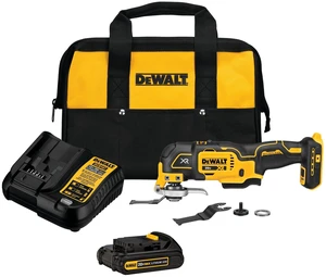 20V MAX XR Oscillating Tool Kit with Blades, 3 Speed Cordless Brushless Multitool, Up to 20,000 OPM, LED Light, Battery and Charger Included (DCS356C1) 20V MAX XR Oscillating Tool Kit with Blades, 3 Speed Cordless Brushless Multitool, Up to 20,000 OPM, LED Light, Battery and Charger Included (DCS356C1)
