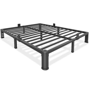 10 Inch Low Bed Frame Queen with Round Corner Legs,3500 LBS Heavy Duty Low Profile Queen Bed Frame Metal Platform, No Box Spring Needed, Easy Assembly, Noise-Free, Headboard Compatible,Black 10 Inch Low Bed Frame Queen with Round Corner Legs,3500 LBS Heavy Duty Low Profile Queen Bed Frame Metal Platform, No Box Spring Needed, Easy Assembly, Noise-Free, Headboard Compatible,Black