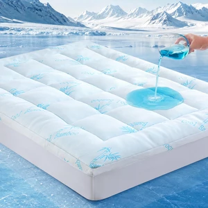 100% Waterproof Queen Mattress Topper, Viscose Derived from Bamboo | Cooling Pillow Top Memory Foam Mattress Topper for Hot Sleepers, Deep Pocket Fits 8-21 Inch 100% Waterproof Queen Mattress Topper, Viscose Derived from Bamboo | Cooling Pillow Top Memory Foam Mattress Topper for Hot Sleepers, Deep Pocket Fits 8-21 Inch