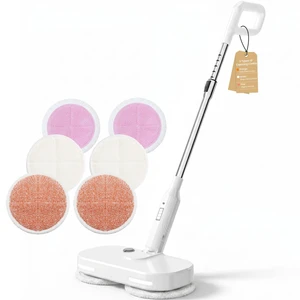 Rechargeable Cordless Electric Spin mop (White) | Large Water Tank, Extended Battery Runtime, LED Headlight for Dark Corners, Balanced Weight & Optimized Spin Speed Rechargeable Cordless Electric Spin mop (White) | Large Water Tank, Extended Battery Runtime, LED Headlight for Dark Corners, Balanced Weight & Optimized Spin Speed