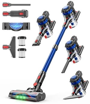 Cordless Vacuum Cleaner, 500W/40Kpa Vacuum Cleaners for Home, 60Mins Stick Vacuum with LED Display, Anti-Tangle Wireless Vacuum, 8 in 1 Lightweight Vacuum for Hard Floors Carpet Pet Hair Cordless Vacuum Cleaner, 500W/40Kpa Vacuum Cleaners for Home, 60Mins Stick Vacuum with LED Display, Anti-Tangle Wireless Vacuum, 8 in 1 Lightweight Vacuum for Hard Floors Carpet Pet Hair