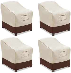 Patio Chair Covers & Outdoor Furniture Covers Heavy-Duty Waterproof | 600D Oxford Outdoor Chair Covers with Air Vents for all-weather fit, Lounge Deep Seat Chair Covers 4-Pack 37"Wx40"Dx30"H Patio Chair Covers & Outdoor Furniture Covers Heavy-Duty Waterproof | 600D Oxford Outdoor Chair Covers with Air Vents for all-weather fit, Lounge Deep Seat Chair Covers 4-Pack 37"Wx40"Dx30"H