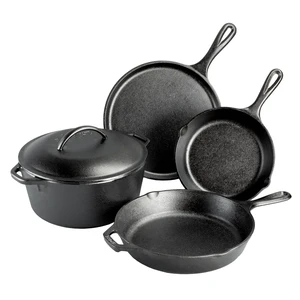 Cast Iron 5-Piece Set, PFAS-Free Pre-Seasoned Kitchen Set | PFAS-Free Cast Iron Set Includes Skillets, Griddle & Dutch Oven for Non-Toxic Everyday Cooking, Made in USA Cast Iron 5-Piece Set, PFAS-Free Pre-Seasoned Kitchen Set | PFAS-Free Cast Iron Set Includes Skillets, Griddle & Dutch Oven for Non-Toxic Everyday Cooking, Made in USA
