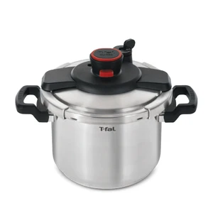 Clipso Stainless Steel Pressure Cooker, 6.3 Quart, Recipe Book, Steam Basket, Easy-Open Lid, Secure Locking System, Adjustable Pressure Valve, Induction Cookware, Pots and Pans, Kitchen, Silver Clipso Stainless Steel Pressure Cooker, 6.3 Quart, Recipe Book, Steam Basket, Easy-Open Lid, Secure Locking System, Adjustable Pressure Valve, Induction Cookware, Pots and Pans, Kitchen, Silver