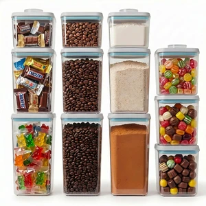 12 Pcs Pop Airtight Food Storage Containers with Lids Stackable Containers for Kitchen Pantry Organization Ideal for Cereal Snacks Flour Sugar Coffee and Spaghetti, 3.4Qt, 2.8Qt, 2.1Qt, 1.2Qt 12 Pcs Pop Airtight Food Storage Containers with Lids Stackable Containers for Kitchen Pantry Organization Ideal for Cereal Snacks Flour Sugar Coffee and Spaghetti, 3.4Qt, 2.8Qt, 2.1Qt, 1.2Qt