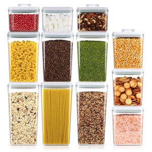 12 Pcs Pop Food Storage Containers Airtight Food Storage Containers Set with Lids Kitchen Pantry Organization and Storage, 3.4Qt, 2.8Qt, 2.1Qt, 1.2Qt 12 Pcs Pop Food Storage Containers Airtight Food Storage Containers Set with Lids Kitchen Pantry Organization and Storage, 3.4Qt, 2.8Qt, 2.1Qt, 1.2Qt
