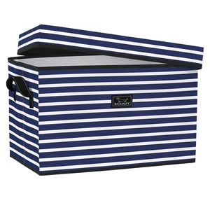 Rump Roost Large Lidded Storage Bin - Collapsible - Nantucket Navy | Stackable with handles holds up to 90 lbs. Versatile and can double as a convenient seat or side table, Seats up to 150 lbs Rump Roost Large Lidded Storage Bin - Collapsible - Nantucket Navy | Stackable with handles holds up to 90 lbs. Versatile and can double as a convenient seat or side table, Seats up to 150 lbs