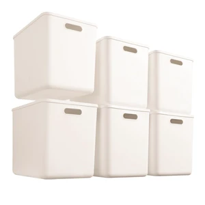 6 pack large plastic White storage bins with Lids, Toy Box Chest with HandleOrganizer Containers Baskets for Baby,NurseryShelvesPlayroom, BedroomOffice,Closethome (White, 6XL) 6 pack large plastic White storage bins with Lids, Toy Box Chest with HandleOrganizer Containers Baskets for Baby,NurseryShelvesPlayroom, BedroomOffice,Closethome (White, 6XL)