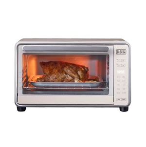 Crisp 'N Bake Pro 6-Slice Digital Air Fry Oven | 10 cooking functions, air fry, fits 12-inch pizza, digital controls and ceramic accessories for easy cooking. Crisp 'N Bake Pro 6-Slice Digital Air Fry Oven | 10 cooking functions, air fry, fits 12-inch pizza, digital controls and ceramic accessories for easy cooking.