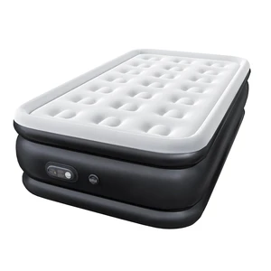 Queen Air Mattress with Built in Pump, 22 inch | Raised Self-Inflating Flocked Surface Portable Air Bed 440 LBS for Camping, Guests and Home, Strong Support & Non-Slip Bottom Queen Air Mattress with Built in Pump, 22 inch | Raised Self-Inflating Flocked Surface Portable Air Bed 440 LBS for Camping, Guests and Home, Strong Support & Non-Slip Bottom