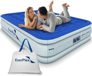 Queen Air Mattress with Built-in Pump, 13" Raised Inflatable Bed | 2-Minute Built-In Pump Sets Up Effortlessly with No Tools & Never-Leak Technology Keeps It Firm & Comfortable All Night Queen Air Mattress with Built-in Pump, 13" Raised Inflatable Bed | 2-Minute Built-In Pump Sets Up Effortlessly with No Tools & Never-Leak Technology Keeps It Firm & Comfortable All Night