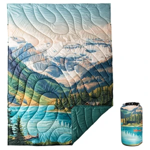 Ultralight Camping Blanket, Wearable Packable Blanket,79"x57" | Down Alternative Puffy Blankets Weatherproof Warm Package Quilt with Snap Buttons for Outdoor Hiking Travel, Picnic Stadium Ultralight Camping Blanket, Wearable Packable Blanket,79"x57" | Down Alternative Puffy Blankets Weatherproof Warm Package Quilt with Snap Buttons for Outdoor Hiking Travel, Picnic Stadium