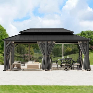 Gazebo Mosquito Netting Replacement Universal 6-Panel Sidewalls 12' x 20', Outdoor Gazebo Mosquito Nettings with Double Zipper, Replacement for Patio Canopy, Garden (Mosquito Net Only) Gazebo Mosquito Netting Replacement Universal 6-Panel Sidewalls 12' x 20', Outdoor Gazebo Mosquito Nettings with Double Zipper, Replacement for Patio Canopy, Garden (Mosquito Net Only)