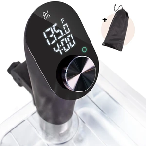 Sous Vide Cooker, 1100W, No App or WiFi Needed (Onyx Black) | Quiet Brushless Immersion Circulator, Stainless Steel Cover, Precision Dial Control, Calibration & Steady Temps for 15L Baths Sous Vide Cooker, 1100W, No App or WiFi Needed (Onyx Black) | Quiet Brushless Immersion Circulator, Stainless Steel Cover, Precision Dial Control, Calibration & Steady Temps for 15L Baths