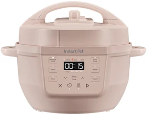 Rio Mini 4 Qt 7-in-1 Electric Pressure Cooker, Rosewater Pink | Slow cooks, makes rice, steams, sautés, makes yogurt and keeps food warm. Rio Mini 4 Qt 7-in-1 Electric Pressure Cooker, Rosewater Pink | Slow cooks, makes rice, steams, sautés, makes yogurt and keeps food warm.