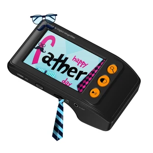 3.5" Portable Digital Video Magnifier, 2X-25X Zoom Reading Aid Black | 8 Color Modes & Freeze Snapshot, AV Output to TV, 32GB Card Support, Handheld Electronic Magnifier for Low Vision & Seniors 3.5" Portable Digital Video Magnifier, 2X-25X Zoom Reading Aid Black | 8 Color Modes & Freeze Snapshot, AV Output to TV, 32GB Card Support, Handheld Electronic Magnifier for Low Vision & Seniors