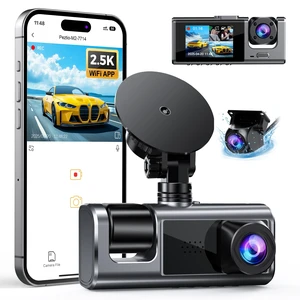 3 Channel Dash Cam Front and Rear Inside Lunar Silver 3 Channel Dash Cam Front and Rear Inside Lunar Silver