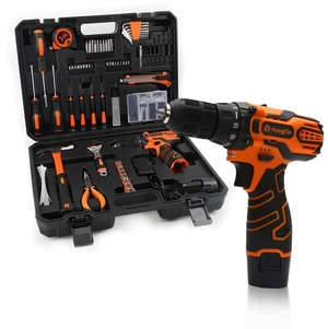 Tool Kit with Drill 20V Cordless Power Drill with 2 Batteries & Charger Drill Sets Combo Kit for Men 114 pcs Household Hand Tools for Home Apartment Dorm Repair Orange & Black Tool Kit with Drill 20V Cordless Power Drill with 2 Batteries & Charger Drill Sets Combo Kit for Men 114 pcs Household Hand Tools for Home Apartment Dorm Repair Orange & Black