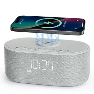 Sound Machine Alarm Clock with Wireless Charging | Bluetooth 10W Stereo Sound Speaker Bedroom - White Noise Machine for Sleeping with 21 Soothing Sounds for Baby Adults Kids Sound Machine Alarm Clock with Wireless Charging | Bluetooth 10W Stereo Sound Speaker Bedroom - White Noise Machine for Sleeping with 21 Soothing Sounds for Baby Adults Kids