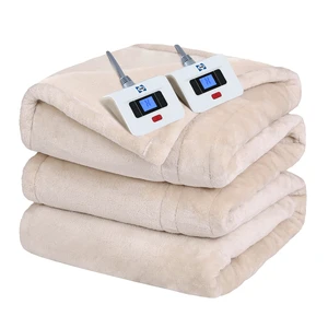 Electric Blanket King Size Dual Control Flannel Auto Shutoff, Beige | Heated Blanket King Size 10 Heat Levels & 1-12H Auto Shutoff, Fast Heating & Overheat Protection, ETL, Machine Wash, 90X100 Electric Blanket King Size Dual Control Flannel Auto Shutoff, Beige | Heated Blanket King Size 10 Heat Levels & 1-12H Auto Shutoff, Fast Heating & Overheat Protection, ETL, Machine Wash, 90X100