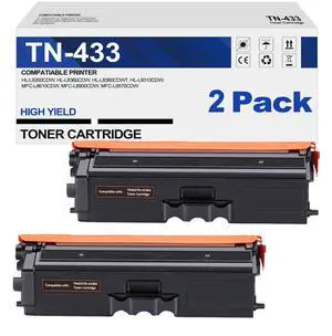 ViewSonic Compatible Toner Cartridge Replacement for Brother TN433BK TN433 TN431BK TN-433 TN436BK for HL-L8260CDW HL-L8360CDW MFC-L8900CDW MFC-L8610CDW MFC-L8690CDW Printer (Black, 2Pack) ViewSonic Compatible Toner Cartridge Replacement for Brother TN433BK TN433 TN431BK TN-433 TN436BK for HL-L8260CDW HL-L8360CDW MFC-L8900CDW MFC-L8610CDW MFC-L8690CDW Printer (Black, 2Pack)