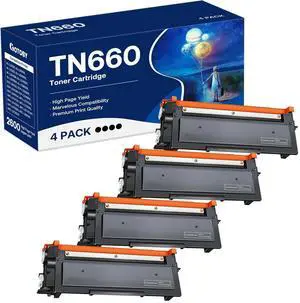 TN660 Toner Cartridge Replacement Compatible for Brother TN 660 TN-660 TN630 High Yield to use with HL-L2380DW HL-L2320D HL-L2340DW DCP-L2540DW MFC-L2700DW MFC-L2720DW Printer (Black, 4 Pack) TN660 Toner Cartridge Replacement Compatible for Brother TN 660 TN-660 TN630 High Yield to use with HL-L2380DW HL-L2320D HL-L2340DW DCP-L2540DW MFC-L2700DW MFC-L2720DW Printer (Black, 4 Pack)