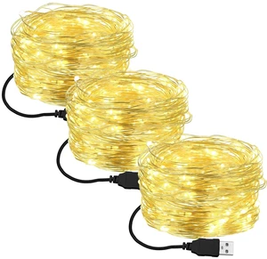 ViewSonic 3 Pcs USB Fairy String Lights 6.56ft 20 LED Christmas Light | Indoor Outdoor Use, for DIY Crafts, Mason Jar, Centerpiece, Garlands, Bedrooms, Easy Plug Play Setup ViewSonic 3 Pcs USB Fairy String Lights 6.56ft 20 LED Christmas Light | Indoor Outdoor Use, for DIY Crafts, Mason Jar, Centerpiece, Garlands, Bedrooms, Easy Plug Play Setup