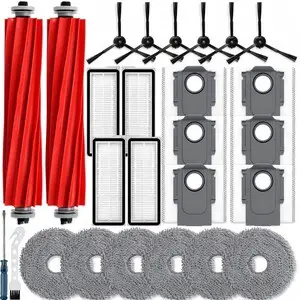 ViewSonic 26Pcs Replacement Parts for Roborock Qrevo S/Qrevo Pro/Qrevo Plus | Not for Original Roborock Qrevo Gen12 Main Brush 4 Hepa Filters 6 Mop Pads 6 Side Brush 6 Vacuum Bags ViewSonic 26Pcs Replacement Parts for Roborock Qrevo S/Qrevo Pro/Qrevo Plus | Not for Original Roborock Qrevo Gen12 Main Brush 4 Hepa Filters 6 Mop Pads 6 Side Brush 6 Vacuum Bags
