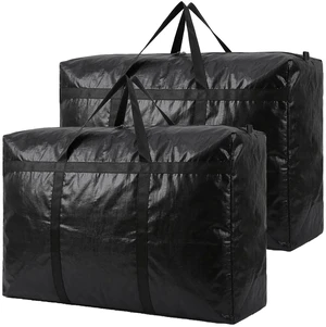 Heavy Duty Storage Bag with Handles for Moving & Storage (46Gal - 2 Pack) | Extra-Large Capacity for Bedding, Clothing, Blankets, Pillows & Bulky Household Items Heavy Duty Storage Bag with Handles for Moving & Storage (46Gal - 2 Pack) | Extra-Large Capacity for Bedding, Clothing, Blankets, Pillows & Bulky Household Items