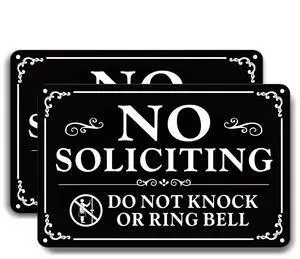 No Soliciting Sign for Front Door 9×6 Inches, Self-Adhesive Aluminum Sign | No Soliciting Sign For Home, Weatherproof, Rustproof And Fade Resistant, Design Suitable For House, Yard And Business Use No Soliciting Sign for Front Door 9×6 Inches, Self-Adhesive Aluminum Sign | No Soliciting Sign For Home, Weatherproof, Rustproof And Fade Resistant, Design Suitable For House, Yard And Business Use