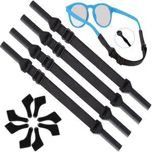 AURAADORN Kids Glasses Strap for Boys, 4 Pack Toddler Glasses Strap for Kids(6.5-10"),4 Pair Eye Glass Ear Gripper-Eyeglass Ear Grips (4-Pack Black) AURAADORN Kids Glasses Strap for Boys, 4 Pack Toddler Glasses Strap for Kids(6.5-10"),4 Pair Eye Glass Ear Gripper-Eyeglass Ear Grips (4-Pack Black)