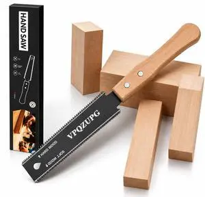 Japanese Hand Saw, 6-Inch Ryoba Pull Saw, 17/11 TPI SK5 Blade, Black | Flexible SK5 double-edge blade for flush cuts, hardwood, softwood, joinery, trimming and detailed woodworking. Japanese Hand Saw, 6-Inch Ryoba Pull Saw, 17/11 TPI SK5 Blade, Black | Flexible SK5 double-edge blade for flush cuts, hardwood, softwood, joinery, trimming and detailed woodworking.
