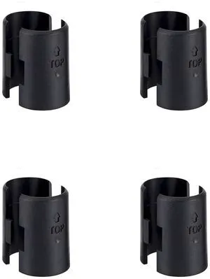 WAFJAMF 8 Pcs 4 Pairs Wire Shelving Shelf Lock Clips 3/4" Post Black | Durable plastic rack sleeves replacements fits 0.75 inch metal poles for layer height adjustment stability WAFJAMF 8 Pcs 4 Pairs Wire Shelving Shelf Lock Clips 3/4" Post Black | Durable plastic rack sleeves replacements fits 0.75 inch metal poles for layer height adjustment stability