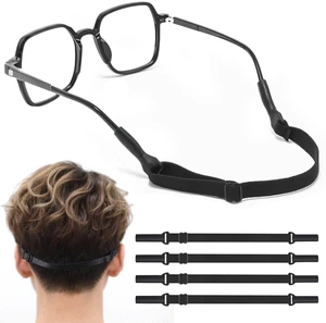 feehope 4 Pack Adjustable Eyeglass Retainer Straps | 8.5 to 12.5 Inch Anti Slip Glasses Straps, Suitable for Eyeglasses, Sunglasses, Outdoor Sports and Daily Use feehope 4 Pack Adjustable Eyeglass Retainer Straps | 8.5 to 12.5 Inch Anti Slip Glasses Straps, Suitable for Eyeglasses, Sunglasses, Outdoor Sports and Daily Use