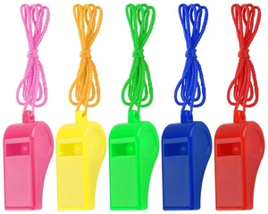 Zuazaor 5 Pcs Referees Loud Plastic Emergency Whistle with Lanyard for Outdoor Activities, Coach Trainning Whistles Party Whistles for Sports and Parties Gift Boxes Fillers (Macaron) Zuazaor 5 Pcs Referees Loud Plastic Emergency Whistle with Lanyard for Outdoor Activities, Coach Trainning Whistles Party Whistles for Sports and Parties Gift Boxes Fillers (Macaron)