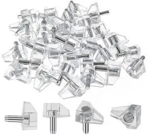Shelf Support Peg, Clear, 3mm / 1/8 Inch, 30pcs | Plastic Cabinet Shelf Pins, For Closet, Kitchen, Furniture, Shelves Holder Pegs Shelf Support Peg, Clear, 3mm / 1/8 Inch, 30pcs | Plastic Cabinet Shelf Pins, For Closet, Kitchen, Furniture, Shelves Holder Pegs