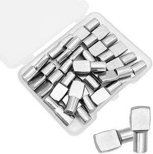 22 Pcs Shelf Pins Pegs,1/4 Inch Diameter Spoon Shape Nickel Plated Shelf Support Pegs,Bookshelf Pegs for Shelves,Cabinet Shelf Bracket Pegs Shelf Pins Holders for Kitchen Furniture & Closet (Silver) 22 Pcs Shelf Pins Pegs,1/4 Inch Diameter Spoon Shape Nickel Plated Shelf Support Pegs,Bookshelf Pegs for Shelves,Cabinet Shelf Bracket Pegs Shelf Pins Holders for Kitchen Furniture & Closet (Silver)