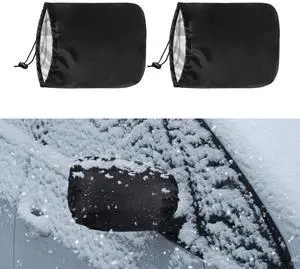 2PCS Car Side Mirror Covers - Waterproof Snow Mirror Cover Protects from Ice Snow Frost Dew Rain Bird Poop - Silver Coated Rearview Protection Cover Winter Snowproof Accessories for Cars Trucks SUVs 2PCS Car Side Mirror Covers - Waterproof Snow Mirror Cover Protects from Ice Snow Frost Dew Rain Bird Poop - Silver Coated Rearview Protection Cover Winter Snowproof Accessories for Cars Trucks SUVs
